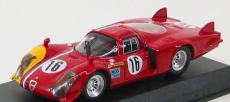 Best-model Alfa romeo 33.2 Coda Lunga N 16 Prove Spa 1968 T.pilett 1:43 Červená Žlutá