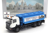 Brekina plast Scania P124.860 Tanker Truck Brennstoff Heizen Von 3-assi 1988 1:87 Modrá Bílá