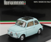 Brumm Fiat 500f Tetto Aperto - Open 1965 1:43 Azzurro Acquamarina