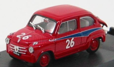 Brumm Fiat 600 Abarth 750 N 26 Mille Miglia 1956 D.cogna 1:43 Red