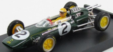 Brumm Lotus F1  25 N 2 Belgium Gp 1963 T.taylor - With Pilot - Figure 1:43 Zelená