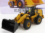 Dm-models Caterpillar Cat950m Ruspa Gommata - Scraper Tractor Wheel Loader 1:50 Žlutá Černá