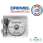 Dremel 406 S řezací kotouč + stopka Speed-Clic, Rozměr 38x1,2mm, 1 x trn + 2 x kotouč