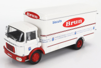 Edicola Berliet Gak Truck Biscuit Brun 2-assi 1959 1:43 Bílá Červená