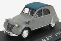 Edicola Citroen 2cv Cabriolet Closed 1957 - Con Vetrina - With Showcase 1:43 Grey