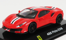 Edicola Ferrari 488 Pista 2018 - Con Vetrina - With Showcase 1:43 Red