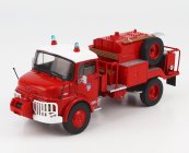 Edicola Mercedes benz Laf 911 Camiva Tanker Truck Sapeurs Pompiers France 1973 1:43 Červená Bílá