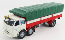 Edicola Pegaso 1063 Truck Telonato 3-assi 1968 1:43 Bílá Červená Zelená