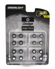 Greenlight Accessories Set 16x Wheels And Rims Dodge 1:64 Černá Stříbrná