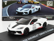 Greenlight Chevrolet Corvette C8 Official Pace Car Road America 2020 1:43 Bílá