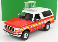 Greenlight Ford usa Bronco Fdny New York Fire Engine 1996 1:18 Červená Bílá