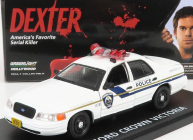 Greenlight Ford usa Crown Victoria Pembroke Pines Police 2001 - Dexter 1:43 Bílá