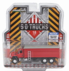 Greenlight International Workstar Truck With Canvas Cover 3-assi 2022 1:64 Red