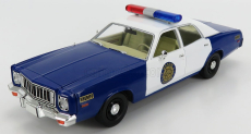 Greenlight Plymouth Fury Police Osage County Sheriff 1975 1:18 Modrá Bílá