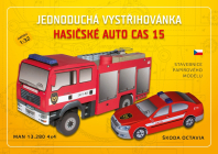 Hasičské auto CAS 15 + Octavia - 2 papírové modely 1:32