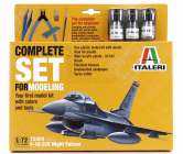 Italeri Lockheed martin F-16c/d Fighting Night Falcon Caccia Airplane 1978 1:72 /