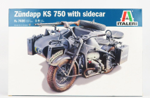 Italeri Zundapp Ks750 With Sidecar Military 1941 1:9 /