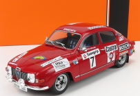 Ixo-models Saab 96 V4 N 7 Rally Sweden 1973 P.eklund - R.carlsson 1:18 Red