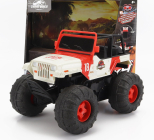 Jada Jeep Wrangler Sea And Water Land Open 2015 - Jurassic World 1:16 Bílá Červená