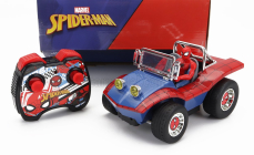 Jada Mayers manx Buggy With Spiderman Figure Marvel 1964 1:24 Modrá Červená