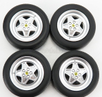 Kk-scale Accessories Ferrari 328gts/gtb 4x Wheels And Tyre Set 1985 1:18 Black