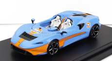 Lcd-model Mclaren Elva Gulf Livery 2020 1:64 Světle Modrá Oranžová