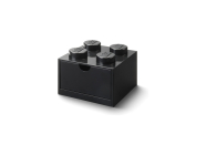 LEGO stolní box 4 se zásuvkou černý