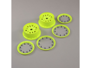 Losi disk kola, beadlock fluor. žlutý (2): 5ive-T 2.0