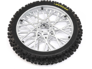 Losi kolo s pneu Dunlop MX53 přední, disk chrom: PM-MX