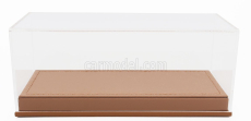 Luxbox Vetrina display box Base In Ecopelle Beige - Synthetic Leather Base Beige - Lungh.lenght 16.5 Cm  X Largh.width 7.4 Cm X Alt.height 6.6 Cm (altezza Interna Cm 5.1) 1:43 Beige