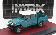 Matrix scale models Toyota Hj45 Land Cruiser Crew Cab Pick-up 1979 1:43 Zelená Bílá