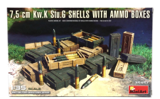 Miniart Accessories 7.5cm Kw.k Stu.g Shells With Ammo Boxes Military 1:35 /