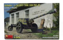 Miniart Accessories Military German 7.5 Anti-tank Gun Pak 40 1945 1:35 /