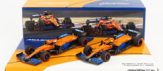 Minichamps Mclaren F1 Set dvou modelů 1:43, oranžovomodrá