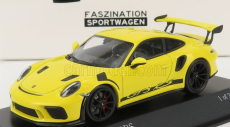 Minichamps Porsche 911 991-2 Gt3 Rs Coupe 2018 - Black Rims 1:43 Závodní Žlutá