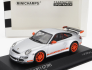 Minichamps Porsche 911 997 Gt3 Rs Coupe 2006 1:43 Stříbrná Oranžová