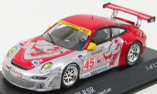 Minichamps Porsche 911 Gt3rsr N 45 12h Sebring 2007 1:43, stříbrnočervená