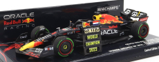 Minichamps Red bull F1 Rb18 Team Oracle Red Bull Racing N 1 World Champion Winner Japan Gp With Pit Board 2022 Max Verstappen 1:43 Matná Modrá Žlutá Červená