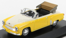 Minichamps Wartburg A311 Cabriolet 1958 1:43 Žlutá Bílá