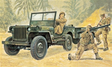 Model Kit military 0314 - Willys MB Jeep with Trailer (1:35)