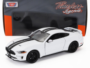 Motor-max Ford usa Mustang Gt Coupe 2018 1:24 Bílá Černá