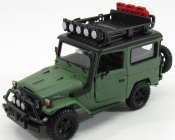 Motor-max Toyota Fj40 Land Cruiser Hard-top Closed Off Road Version 1980 1:24 Matná Zelená Černá