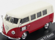 Norev Volkswagen T1 Minibus Autoverhuur Rotterdam 1958 1:43 Červená Bílá