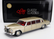 Nzg Mercedes benz S-class 600 Lwb Pullman (w100) 1969 1:18 Champagne