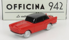Officina-942 Fiat 1200 Coupe Carrozzeria Scionieri 1958 1:76 Červená Černá