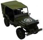 Plachtová střecha na vojenské auto Jeep Willys