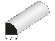 Raboesch profil ASA čvrtkruhový 1.5x1000mm