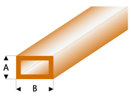 Raboesch profil ASA trubka čtyřhranná transparentní hnědá 3x6x330mm (5)