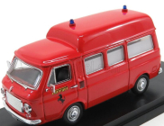 Rio-models Fiat 238 Minibus Tetto Alto 1965 Ambulanza Vigili Del Fuoco Pista Fiorano 1970 1:43 Red