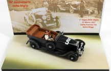 Rio-models Isotta fraschini Torpedo 8a Cabriolet N 5 Mille Miglia 1927 Maggi - Maserati - With Figure - 90th Anniversary Mille Miglia 1:43 Black